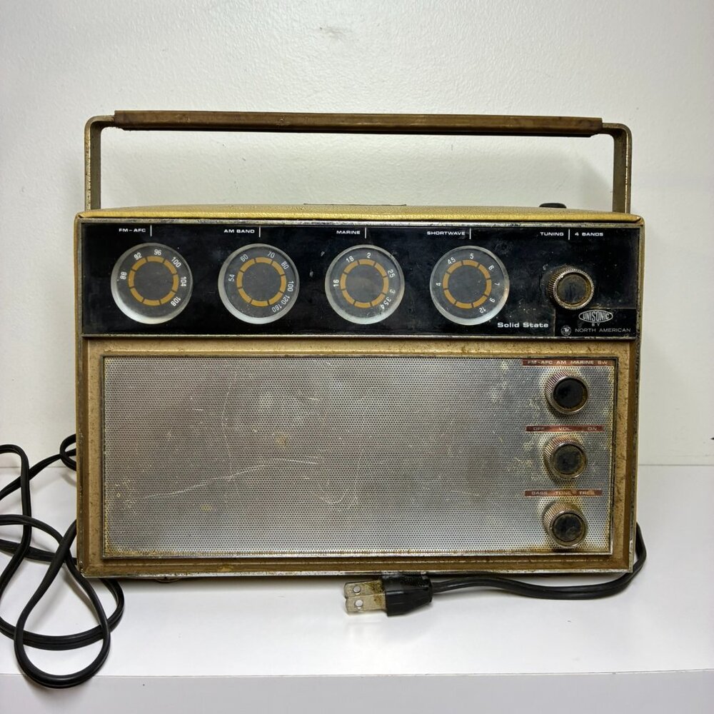Vintage Unisonic MB-4333 Solid State Radio FM AM Marine Shortwave PARTS REPAIR